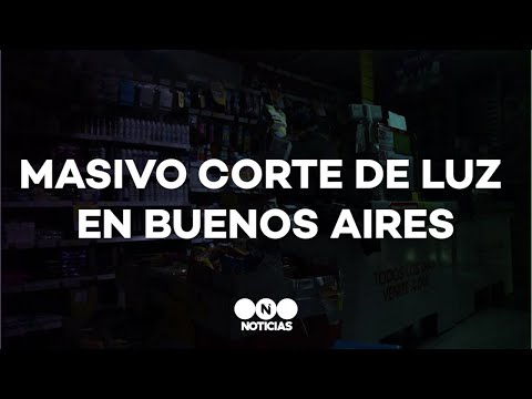 MASIVO CORTE de LUZ afectó a más de 300.000 USUARIOS en Buenos Aires: ¿QUÉ PASÓ - Telefe Noticias