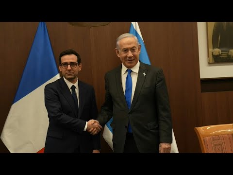 Stéphane Séjourné rencontre le Premier ministre israélien, Benjamin Netanyahu | AFP Images