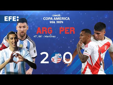 2-0. Argentina suma 9 de 9 con doblete de Lautaro Martínez y despacha a Perú
