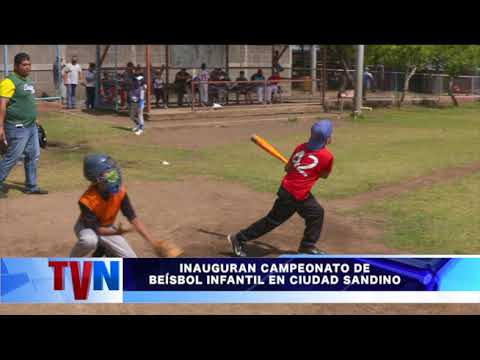 INAUGURAN CAMPEONATO DE BEÍSBOL INFANTIL EN N CIUDAD SANDINO