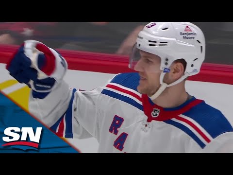 Rangers Adam Fox Unleashes Rocket From The Point To Score His Second vs. Capitals