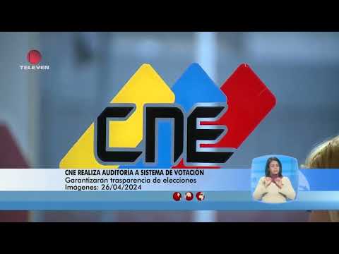 CNE realiza auditoría a sistema de votación - El Noticiero emisión meridiana 26/04/24