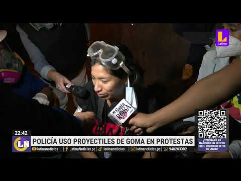 Policía usó postas de goma para dispersar a manifestantes durante protestas