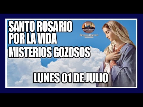 SANTO ROSARIO DE HOY POR LA VIDA: MISTERIOS GOZOSOS: PROVIDA - LUNES 01 DE JULIO DE 2024.