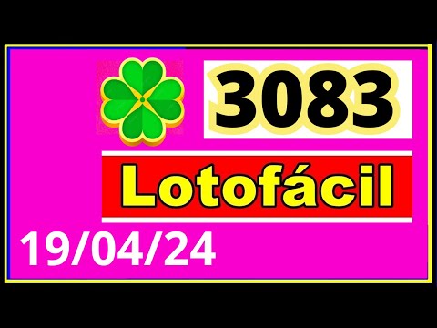 LotoFacil 3083 - Resultado da Lotofacil Concurso 3083