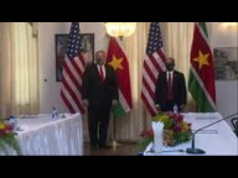 Suriname's Santokhi at joint news conference with Pompeo
