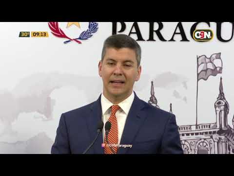 Conferencia de prensa de Santiago Peña: Fui a trasmitir lo que es Paraguay