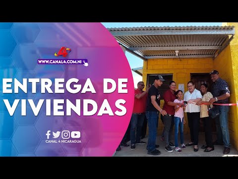 Gobierno Sandinista de Rivas entrega más viviendas del Programa Bismarck Martínez