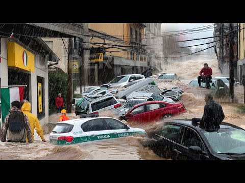 ITALY UNDERWATER! HORRIFYING Floods Cause Millions in Damage (Homes & CARS) in osimo! ITALY Flood.