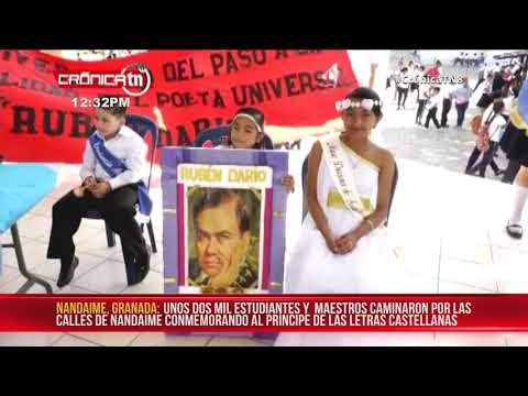 Conmemoran a Rubén Darío en Nandaime - Nicaragua