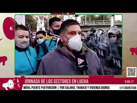 Corte Puente Pueyrredón: Estamos peleando por el pan de nuestros hijos y nos reprimen