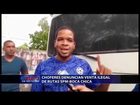 Choferes denuncian ventas ilegales de rutas SPM-Boca Chica