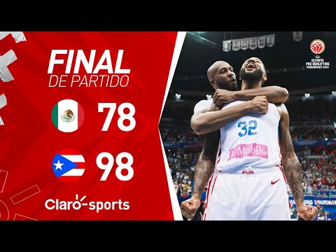 México [78-98] Puerto Rico| Resumen final | Preolímpico de Básquetbol Puerto Rico 2024