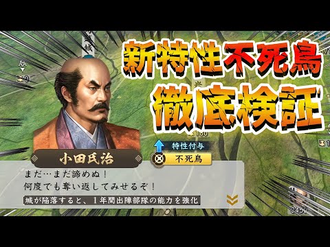 【信長の野望・新生PK CE】意外と強い！？新特性⚔不死鳥を徹底検証！！