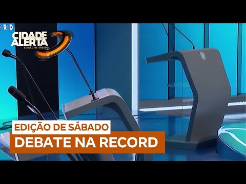 Veja os preparativos para o debate da RECORD entre os candidatos à Prefeitura de São Paulo