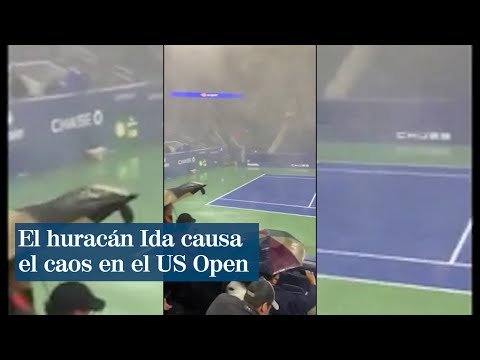El huracán Ida causa el caos en el US Open