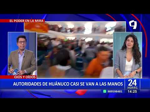 Huánuco: discusión entre gobernador regional y alcalde casi termina en pelea