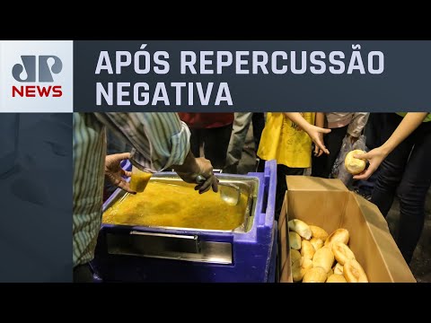 Vereador volta atrás e suspende tramitação do PL sobre doação de alimentos a moradores de rua de SP