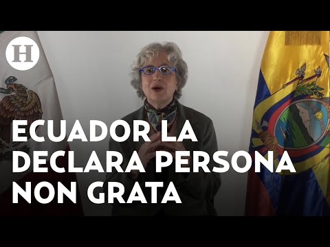 Ecuador declara 'persona non grata' a la embajadora de México en Quito por críticas de AMLO