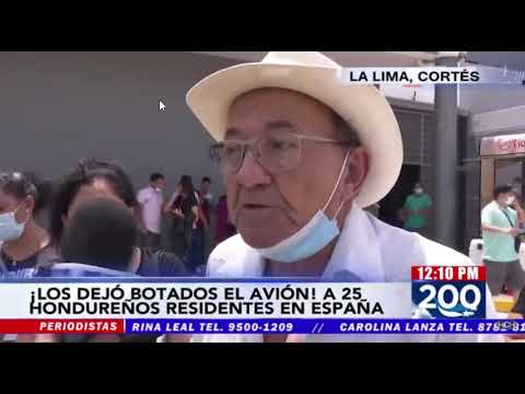 Avión deja botado a grupo de 25 hondureños y españoles que pretendían viajar a Europa