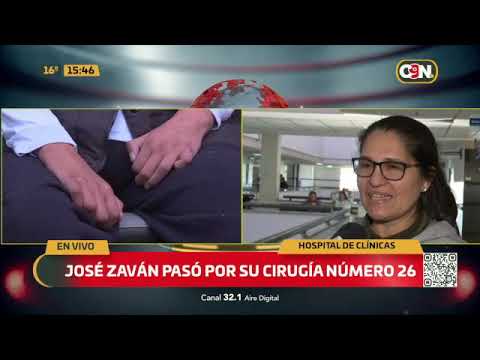 José Zaván pasó por su cirugía número 26