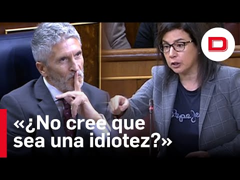 «Usted no hace nada», la diputada del PP que desarma a Marlaska en su defensa a las fuerzas del orde