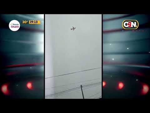 Avión retrasó su aterrizaje por la tormenta