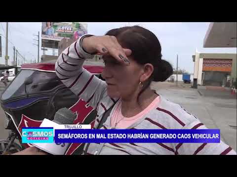 Trujillo: Semáforos en mal estado habrían generado caos vehicular