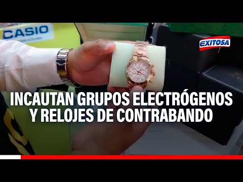 Chorrillos: PNP incauta grupos electrógenos y relojes de contrabando
