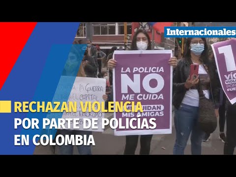Rechazo en Colombia a la violencia sexual contra las manifestantes por parte de la Policía