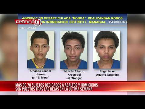 Esclarecen cinco homicidios y desarticulan agrupaciones delincuenciales – Nicaragua