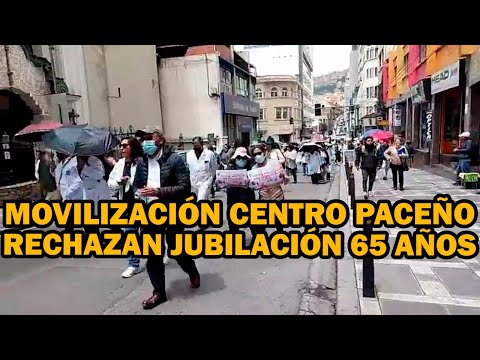 SECTOR SALUD ENCABEZA MOVILIZACIONES EN CENTRO DE LA PAZ CONTRA GOBIERNO DE ARCE..