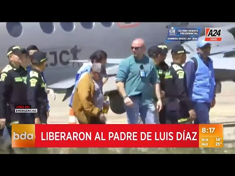 Liberaron al padre del futbolista colombiano Luis Díaz tras 12 días secuestrado