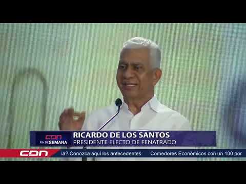 Juramentan a Ricardo de los Santos como presidente de Fenatrado por cuatro años
