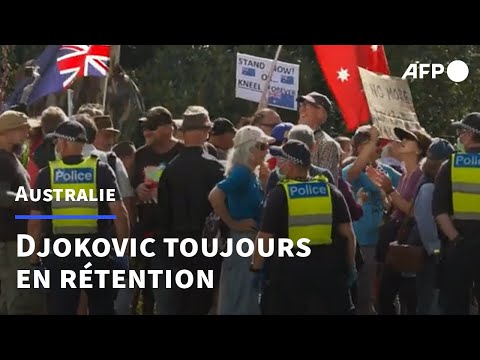 Tennis: Novak Djokovic toujours en centre de rétention à Melbourne | AFP