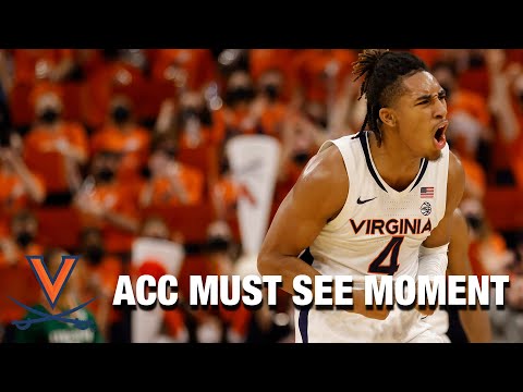 Acc Football Basketball 🏀 Virginia's Armaan Franklin Drills A Deep Three To End The Half | ACC Must See Moment