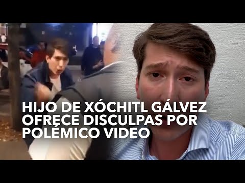 Exhiben ebrio a hijo de Xóchitl; se disculpa y se retira