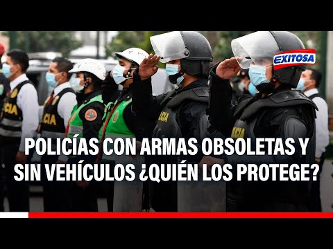Policías con armas obsoletas y sin vehículos ¿Quién los protege?