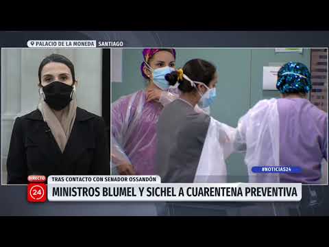 Ministros Blumel y Sichel inician cuarentena preventiva tras test positivo de Ossandón