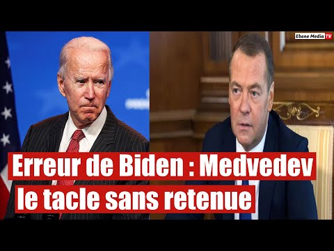 Erreur de Biden : Medvedev le tacle sans retenue