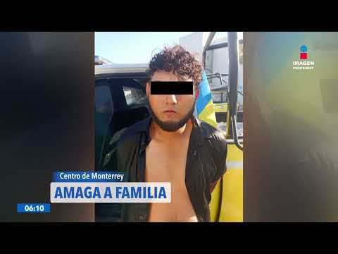 Hombre amaga a familia con tijeras | Noticias MTY primera emisión