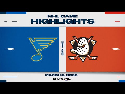 NHL Highlights | Blues vs. Ducks - March 8, 2026