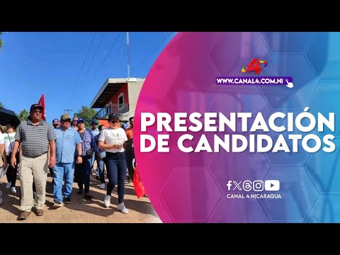 Presentación de candidatos de la circunscripción 08 de Puerto Cabezas para comicios regional