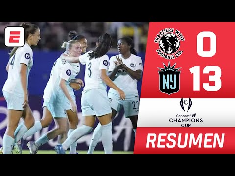 GOLEADA HISTÓRICA. 13 GOLES le metió Gotham FC a Frazsiers Whip | Resumen | CONCACAF W Champions Cup