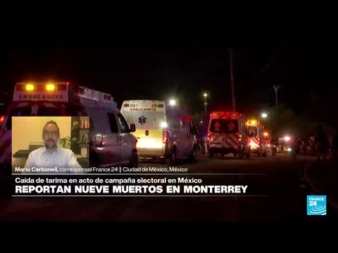 Informe desde Ciudad de México: escenario se desplomó durante acto de campaña