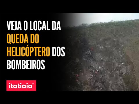 VEJA IMAGENS DO LOCAL ONDE HELICÓPTERO DO CORPO DE BOMBEIROS CAIU PRÓXIMO A OURO PRETO