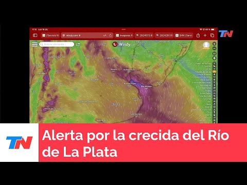 Alerta por la crecida del Río de La Plata