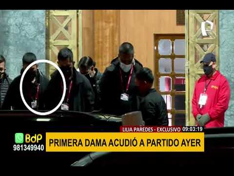 EXCLUSIVO | Primera dama Lilia Paredes fue captada saliendo del Estadio Nacional