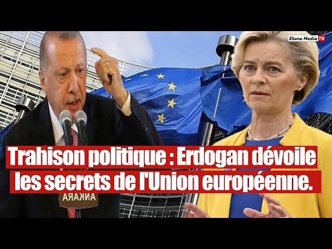 bande de traîtres : Erdogan très en colère contre l`union européenne.
