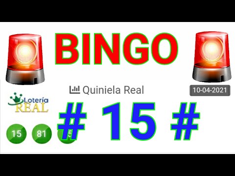 BINGO HOY....!! (( 15 )) loteria REAL / NÚMEROS PARA HOY / RESULTADOS de las LOTERÍAS/ PREMIOS HOY